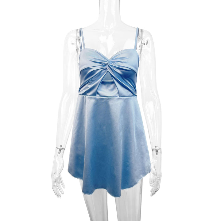 Damen Sommerliches Kleid mit raffinierter Drapierung und verstellbaren Trägern Echo Archiv