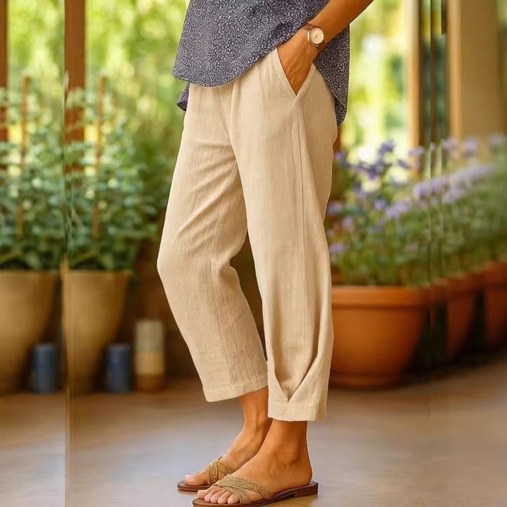 Damen Weite Leinenhose Echo Archiv