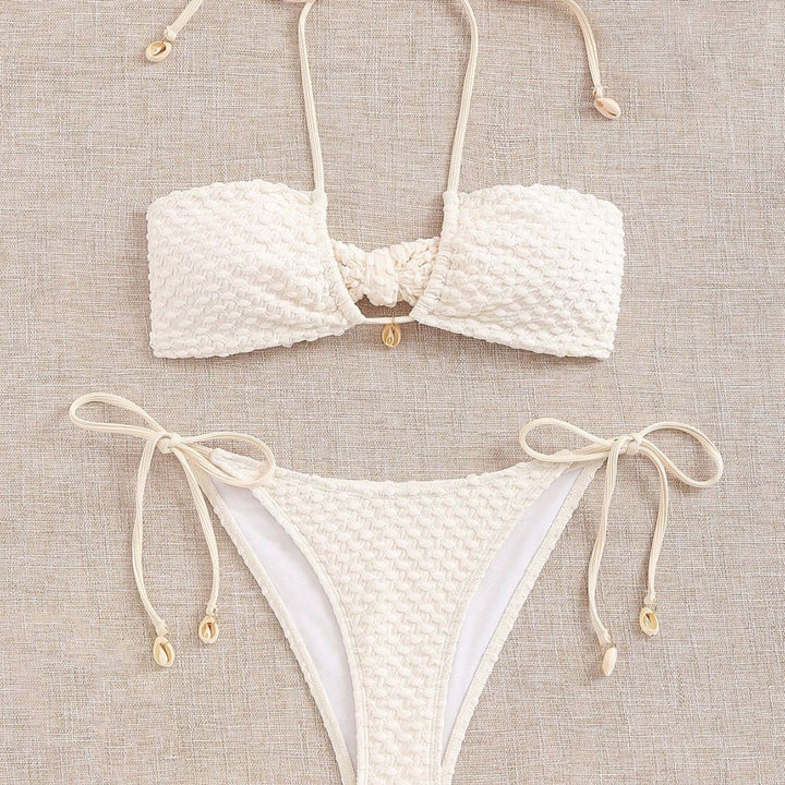 Damen Bandeau-Bikini mit elastischen Bindebändern Echo Archiv