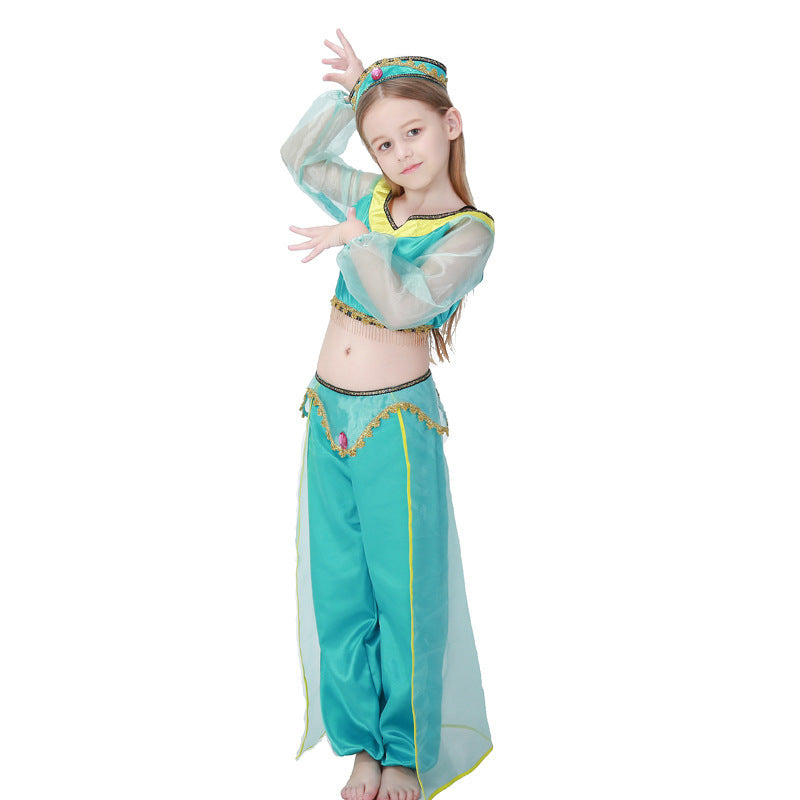 Mädchen Prinzessinnenkostüm im orientalischen Stil mit glitzernden Details Echo Archiv