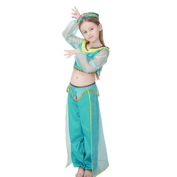 Mädchen Prinzessinnenkostüm im orientalischen Stil mit glitzernden Details Echo Archiv