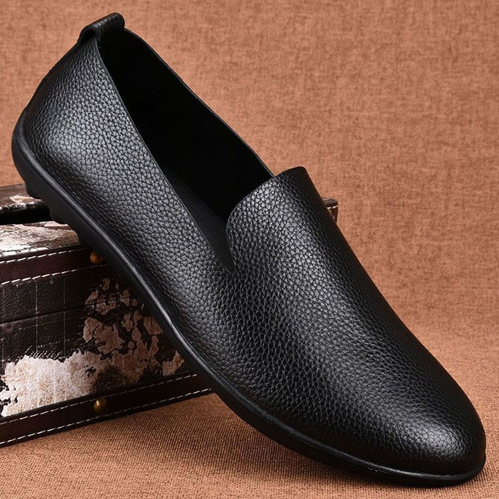 Herren Elegante Ledermokassins Echoarchiv