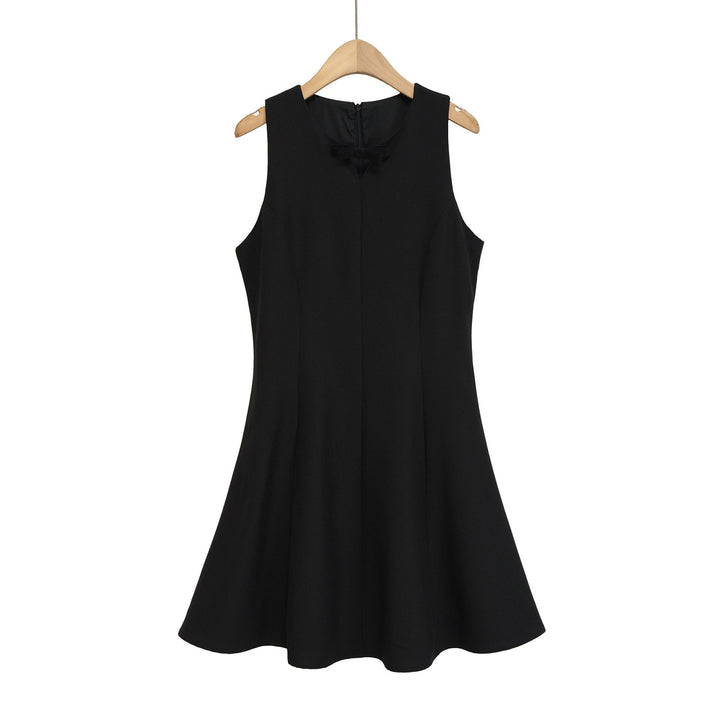 Damen Besprechungs-Kleid mit eleganter Schleifenverzierung und fließendem Schnitt Echo Archiv