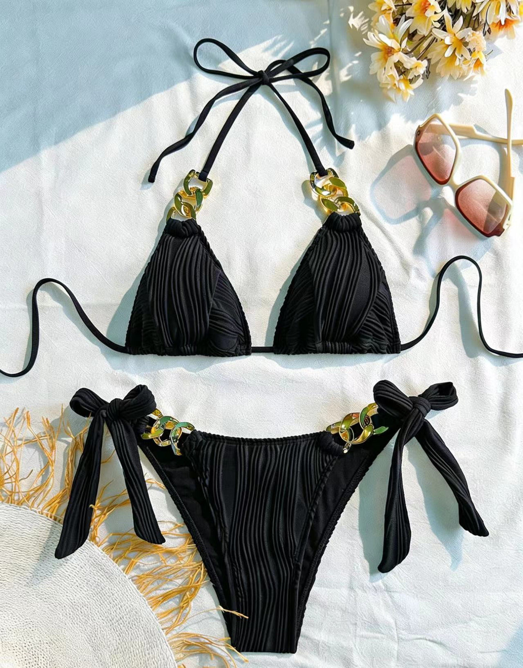 Damen Triangel-Bikini mit elegantem Ketten-Detail Echo Archiv