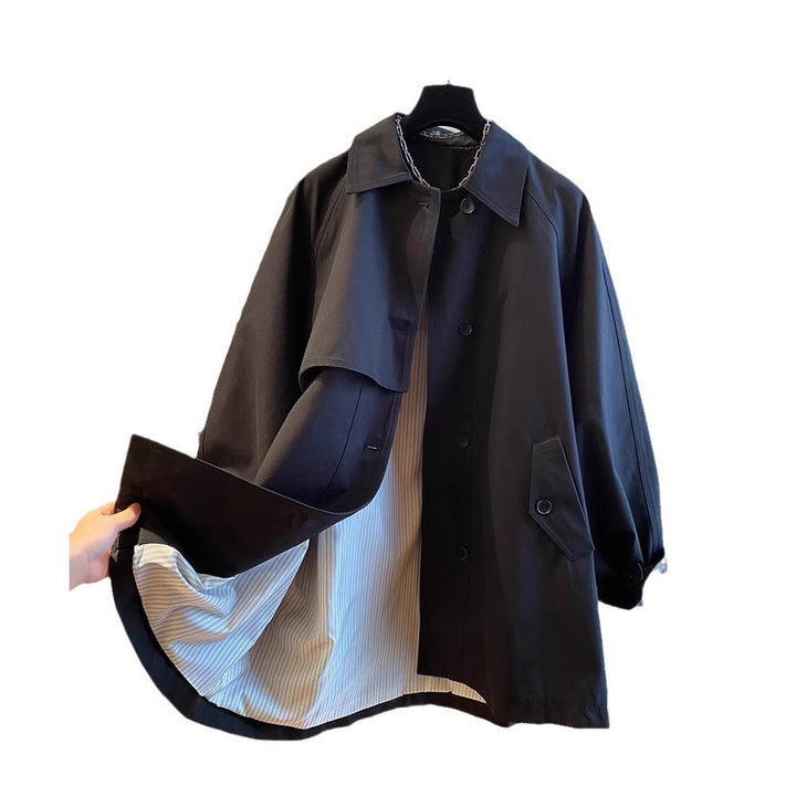 Damen Modische Übergangsjacke mit weitem Schnitt Echoarchiv