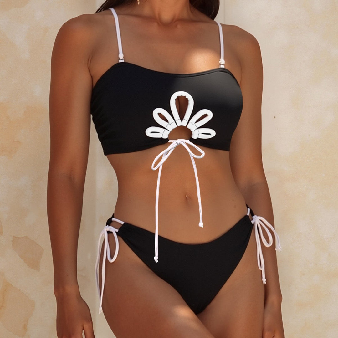 Damen Bikini-Set mit modischem Schnitt und dekorativem Cut-Out Echo Archiv