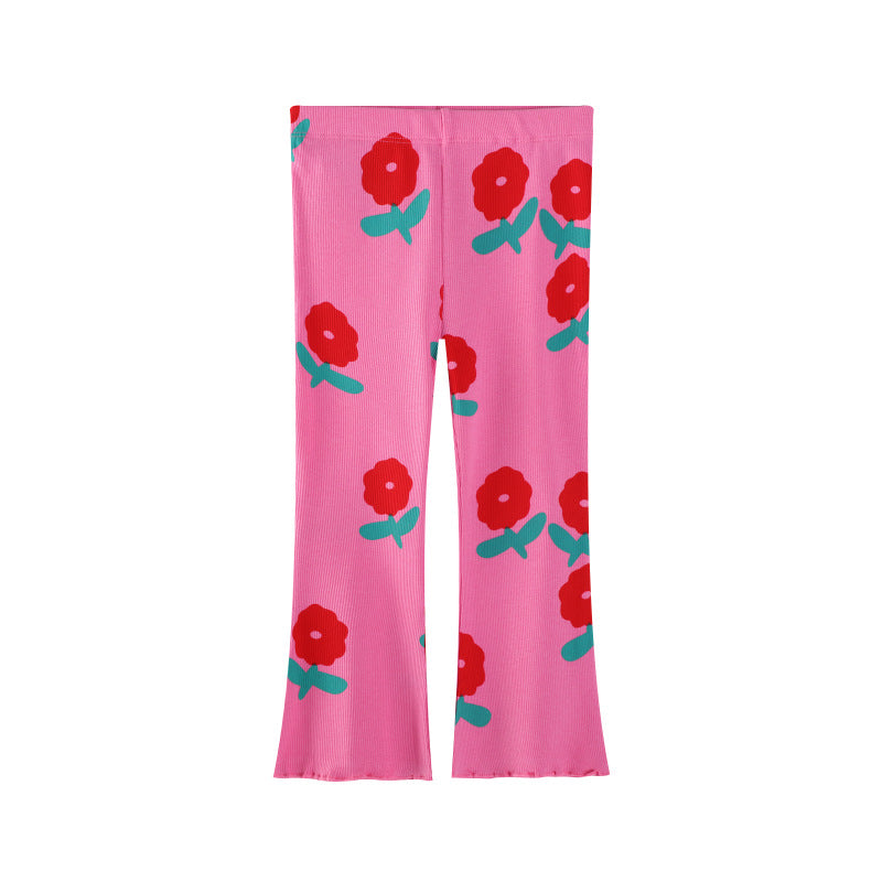 Mädchen Schlagleggings mit fröhlichem Blumenmuster Echo Archiv