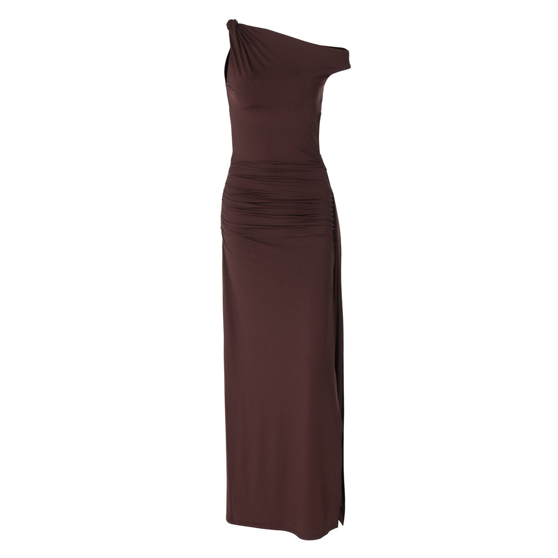 Damen Elegantes Wickelkleid mit gerafftem Einsatz – Élara