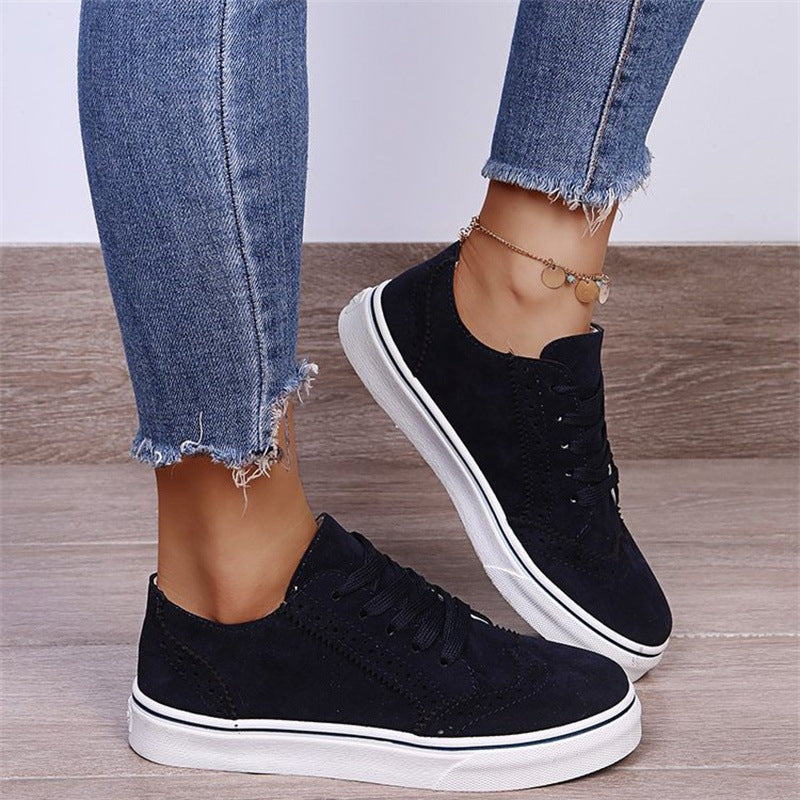 Damen Schnürer-Plateau-Sneaker im Brogue-Stil mit Komfortfußbett Echo Archiv