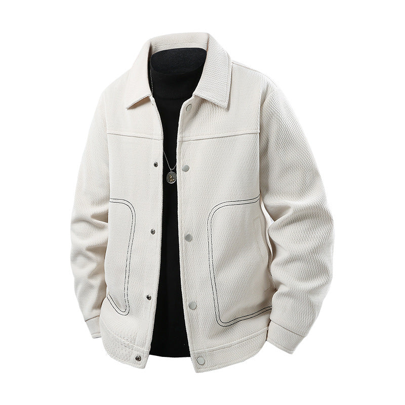 Herren Freizeitjacke mit großzügigen Taschen und eleganter Textur Echo Archiv