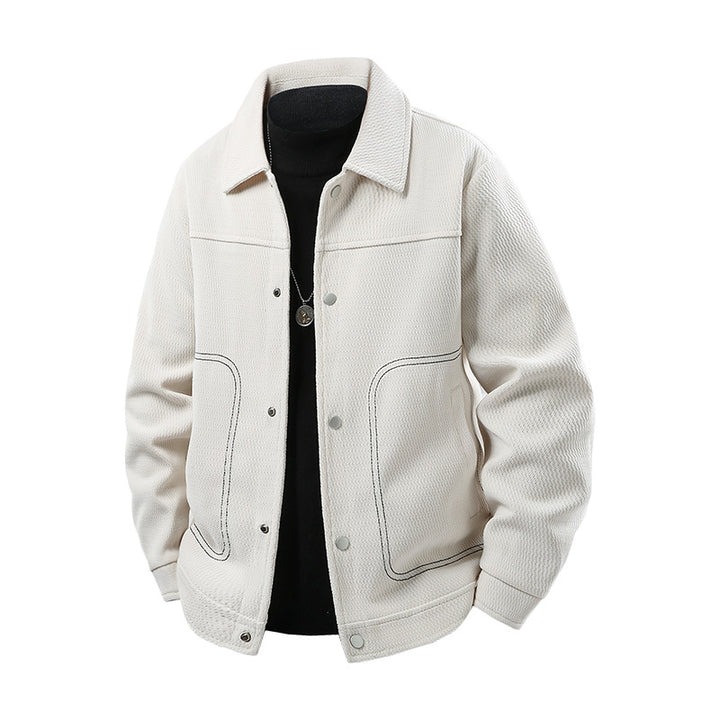 Herren Freizeitjacke mit großzügigen Taschen und eleganter Textur Echo Archiv
