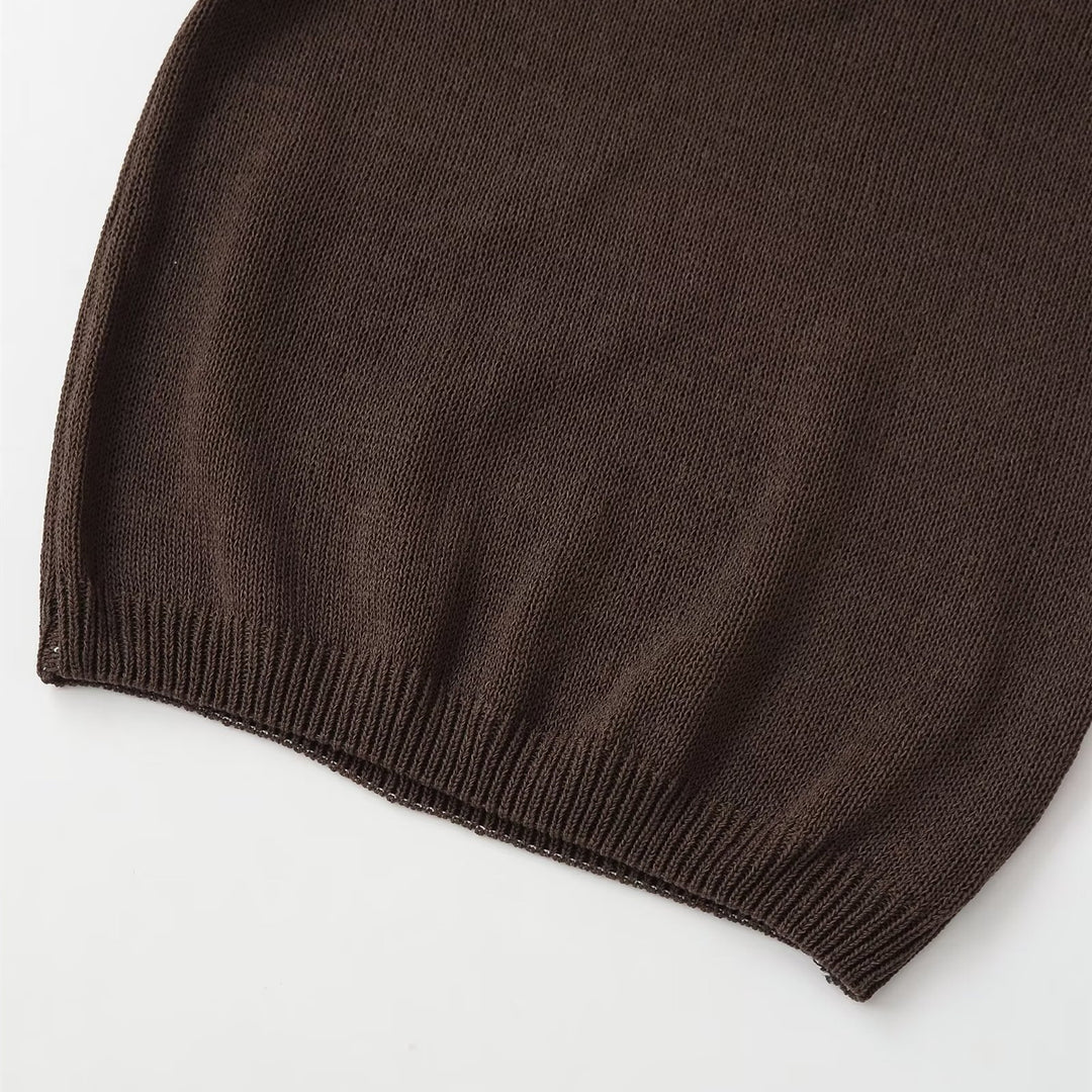 Damen Polohemd mit elegantem Kragen und hochwertigen Knopfdetails Echo Archiv