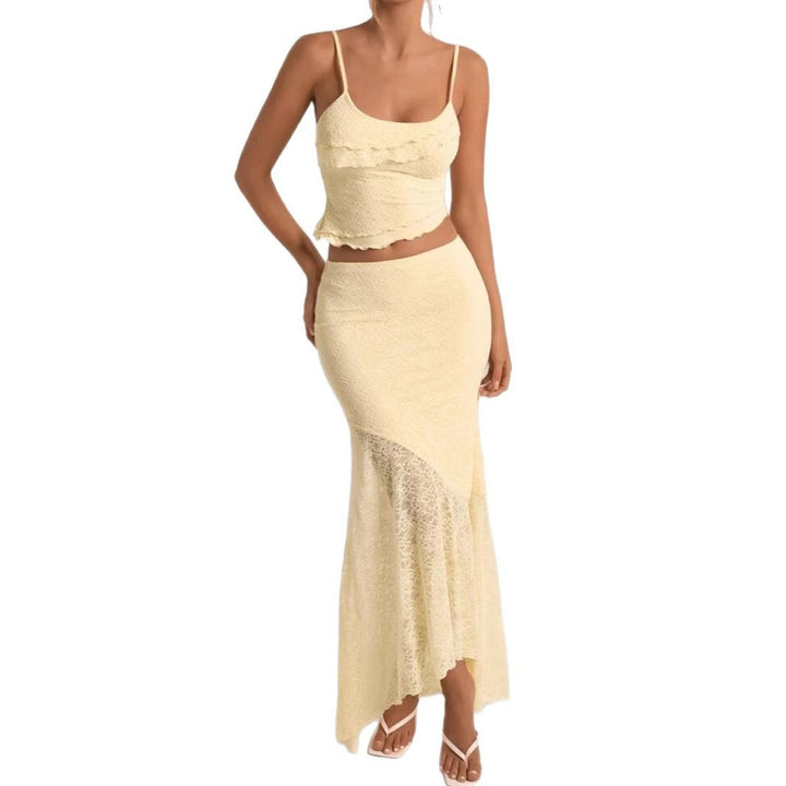 Damen Spitzen Set mit Rüschendetails Echo Archiv