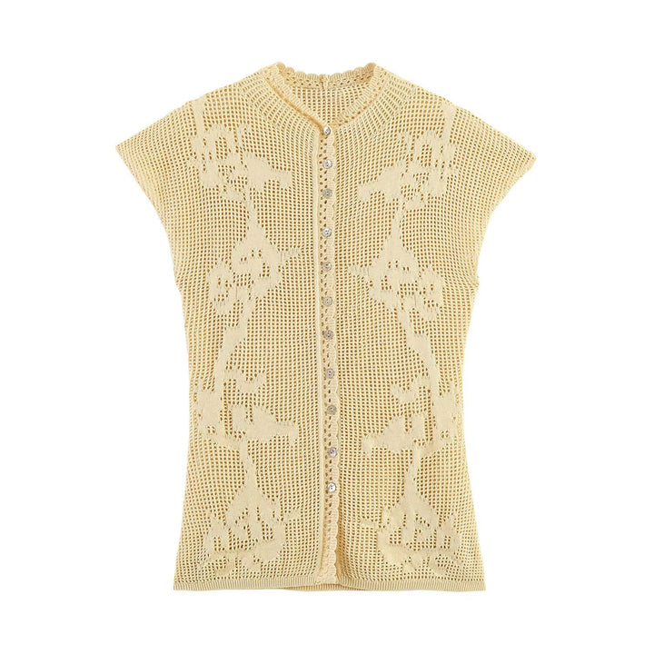 Damen elegante Strickbluse mit filigranem Muster Echo Archiv