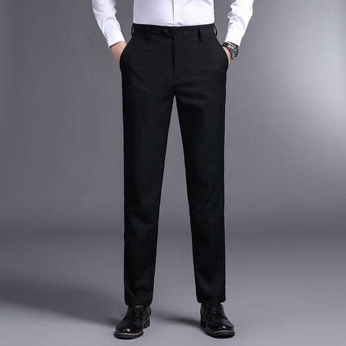 Herren elegante Anzughose mit schmalem Schnitt und funktionalen Taschen Echoarchiv