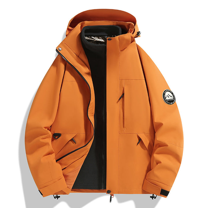 Damen zweilagige Softshell-Outdoorjacke mit herausnehmbarer Fleece-Innenjacke und Kapuze Echo Archiv