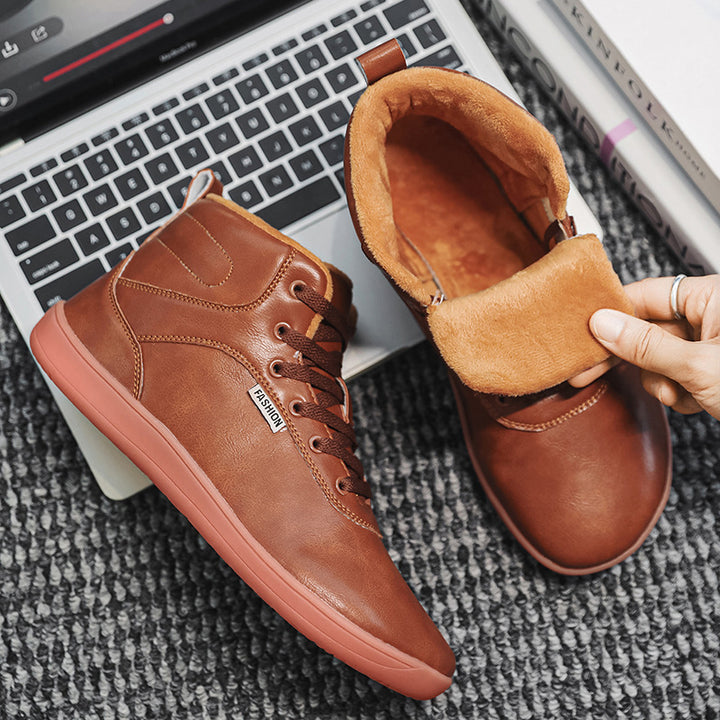 Herren nan knöchelhoher Freizeit-Sneaker mit warmem Plüschfutter, gepolsterter Innensohle und rutschfester Gummilaufsohle Echo Archiv