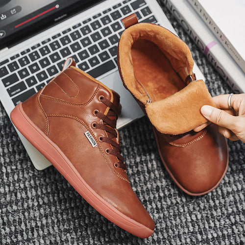 Herren nan knöchelhoher Freizeit-Sneaker mit warmem Plüschfutter, gepolsterter Innensohle und rutschfester Gummilaufsohle Echo Archiv