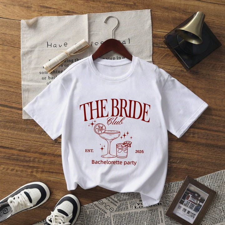 Damen oversized Bachelorette T-Shirt mit exklusivem Print Echo Archiv