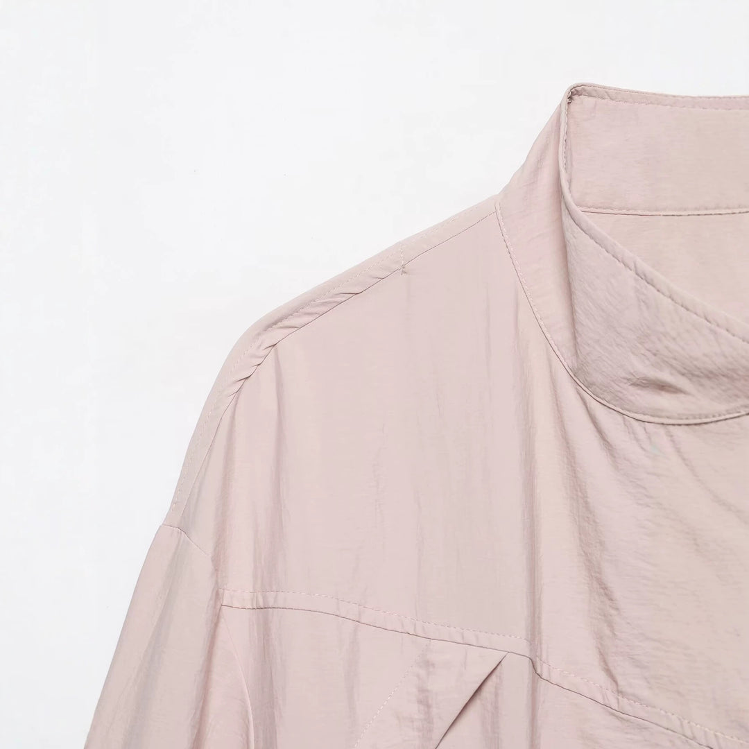 Damen Wasserabweisende Oversize-Parka mit Taillenraffung und Ballonärmeln Echo Archiv