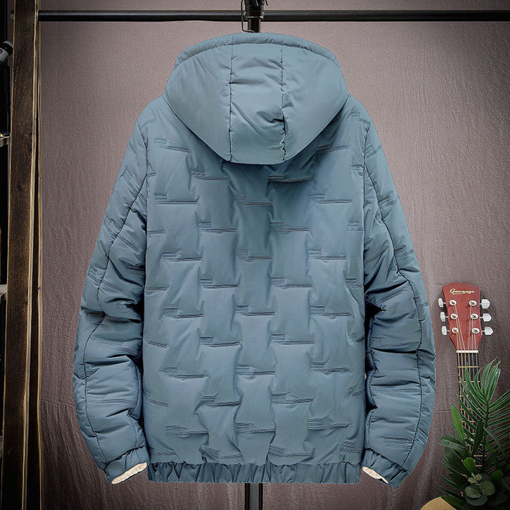 Herren isolierte Steppjacke mit verstellbarer Kapuze Echoarchiv