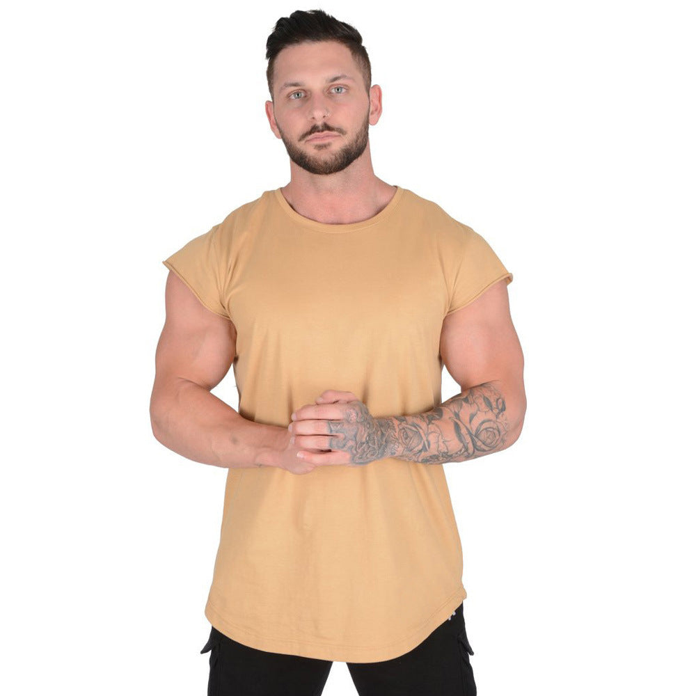 Herren Stylisches Oversized T-Shirt mit abgerundetem Saum und kurzen Ärmeln Echoarchiv