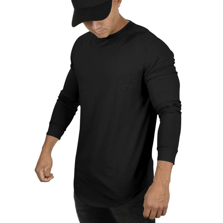 Herren Langarmshirt mit innovativem Schnitt und atmungsaktiver Struktur Echoarchiv