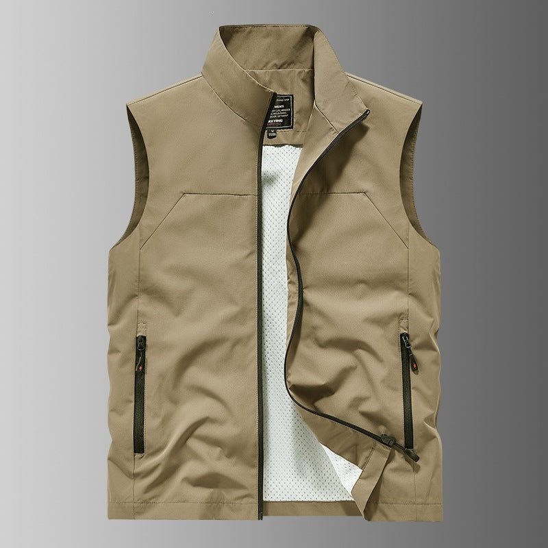 Herren Atmungsaktive Utility‑Weste mit Mesh‑Futter, wind- & wasserabweisender Außenlage & Reißverschlusstaschen Echo Archiv