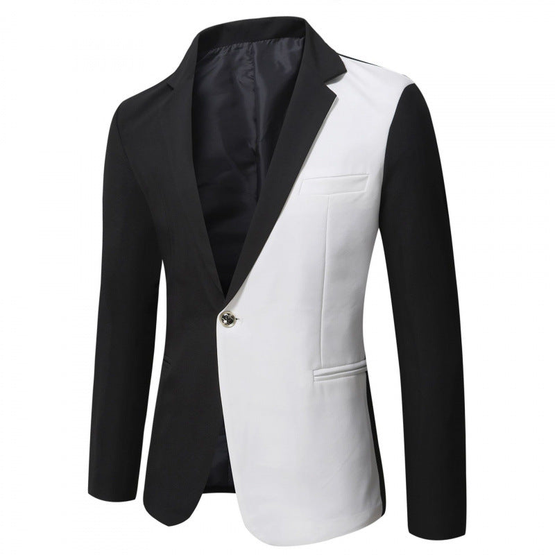 Herren Zweifarbiger Blazer mit modernem Schnitt und Taschen Echoarchiv