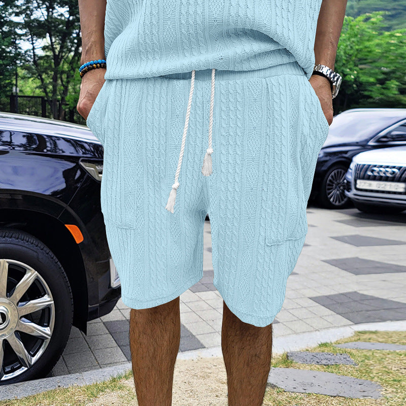 Herren lässige Cargo-Shorts mit elastischem Bund und praktischen Taschen Echoarchiv