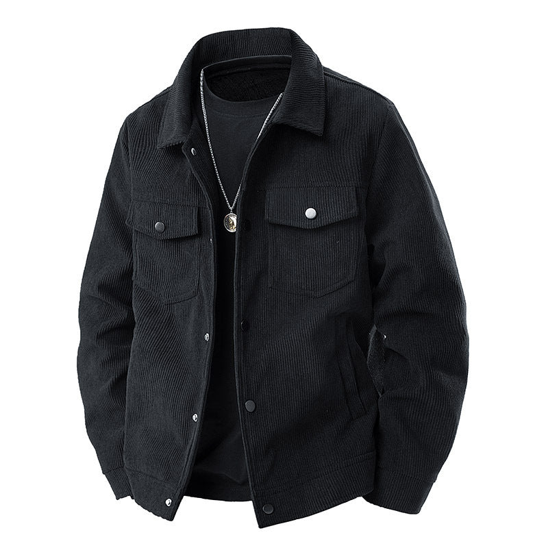 Herren Komfortable Cordjacke Echo Archiv