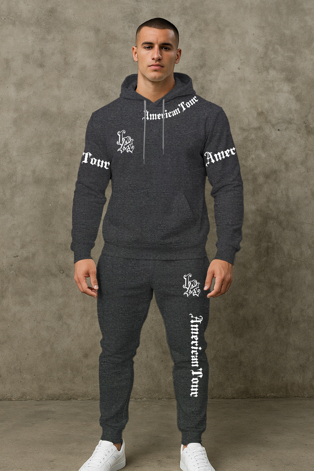 Herren Urbaner Hoodie und Jogginghose Set Echoarchiv
