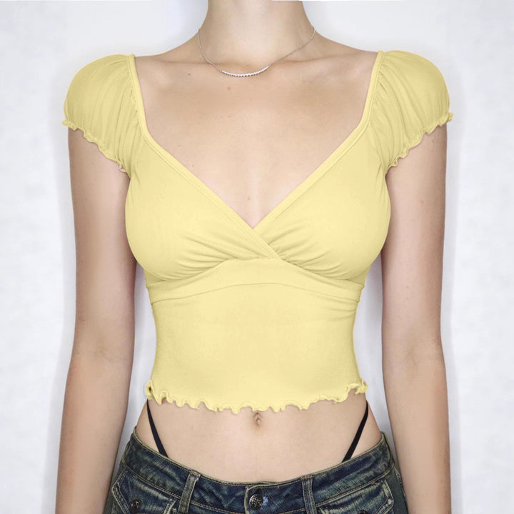 Damen luftiges Oberteil mit Rüschendetails Echo Archiv