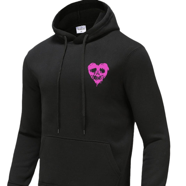 Herren Kapuzenpullover mit einzigartigem Totenkopfdesign Echoarchiv