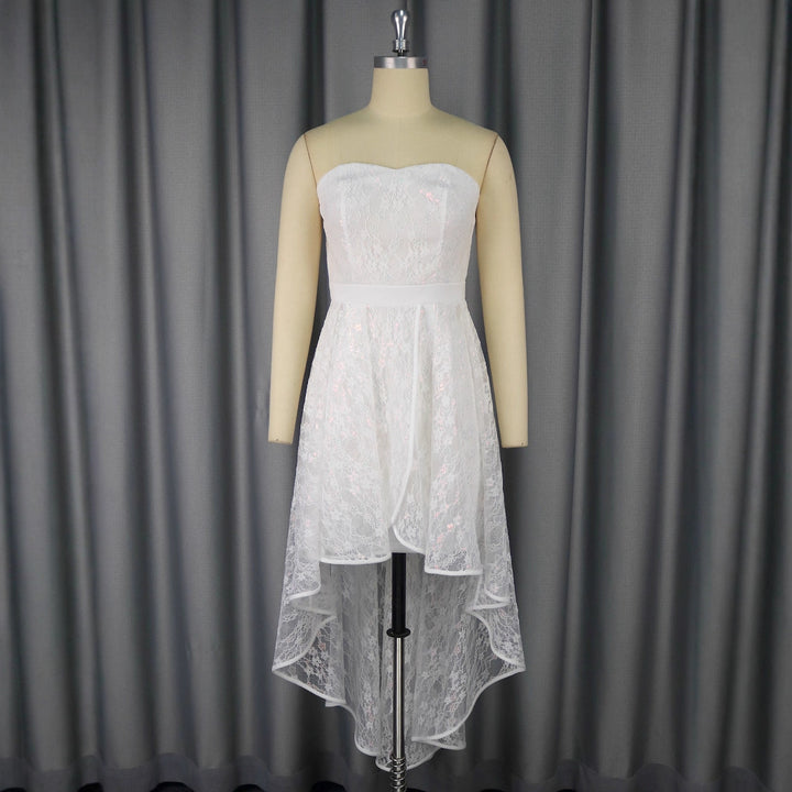 Damen Elegantes Hochzeitskleid mit asymmetrischem Saum Echo Archiv