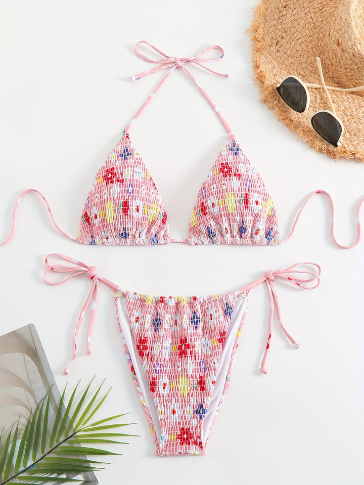 Damen Triangel-Bikini-Set mit floralem Design Echo Archiv