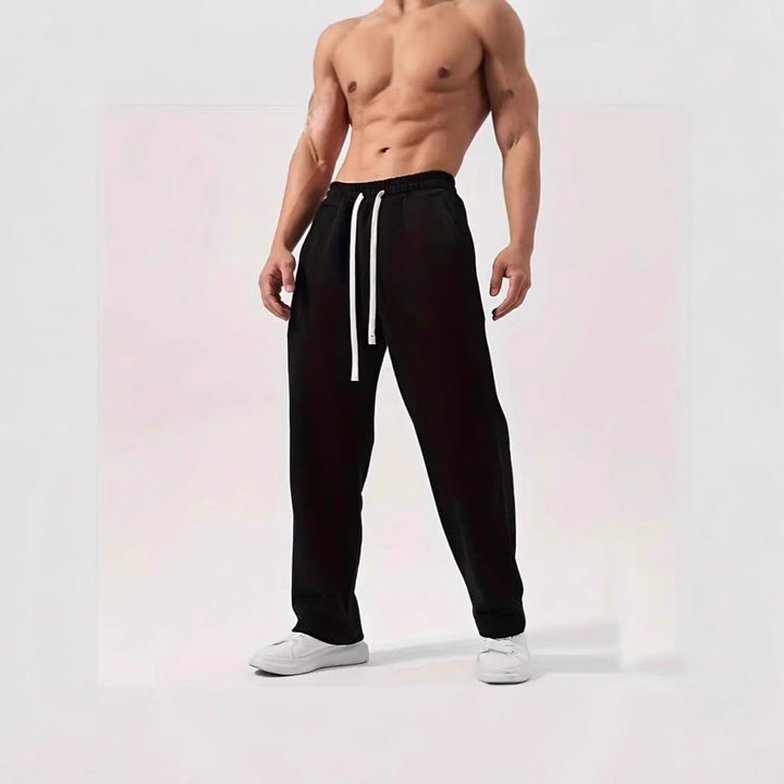 Herren nan locker sitzende Jogginghose aus Baumwollmischung mit elastischem Bund und Seitentaschen Echo Archiv