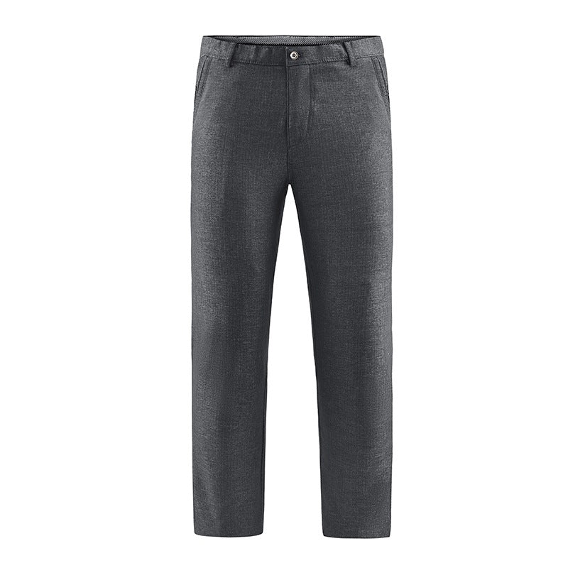 Herren Tailored-Chinohose mit geradem Bein, Gürtelschlaufen & Wiener Naht Echoarchiv
