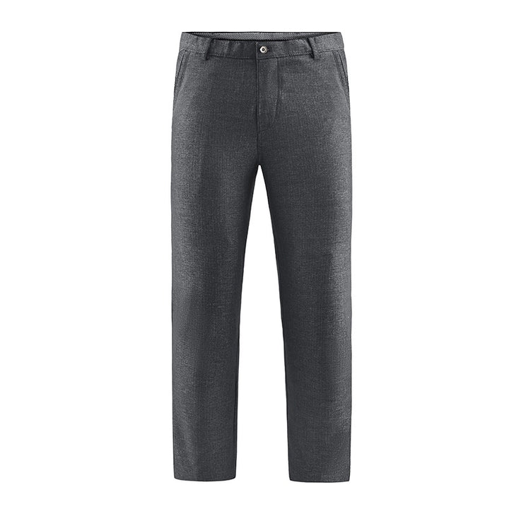 Herren Tailored-Chinohose mit geradem Bein, Gürtelschlaufen & Wiener Naht Echoarchiv