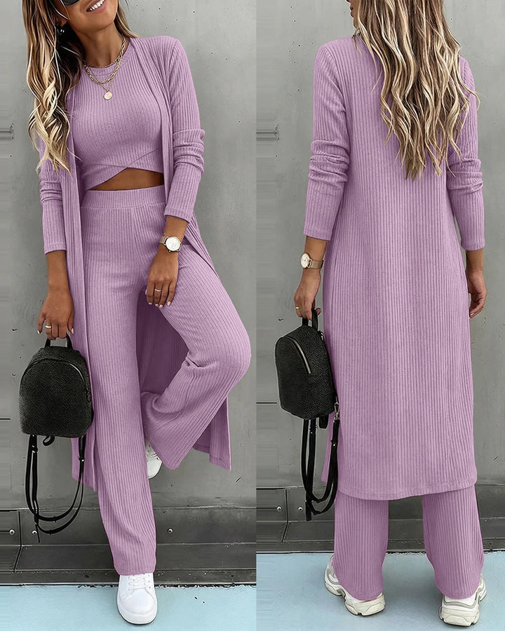 Damen Modischer Cardigan-Set Echo Archiv