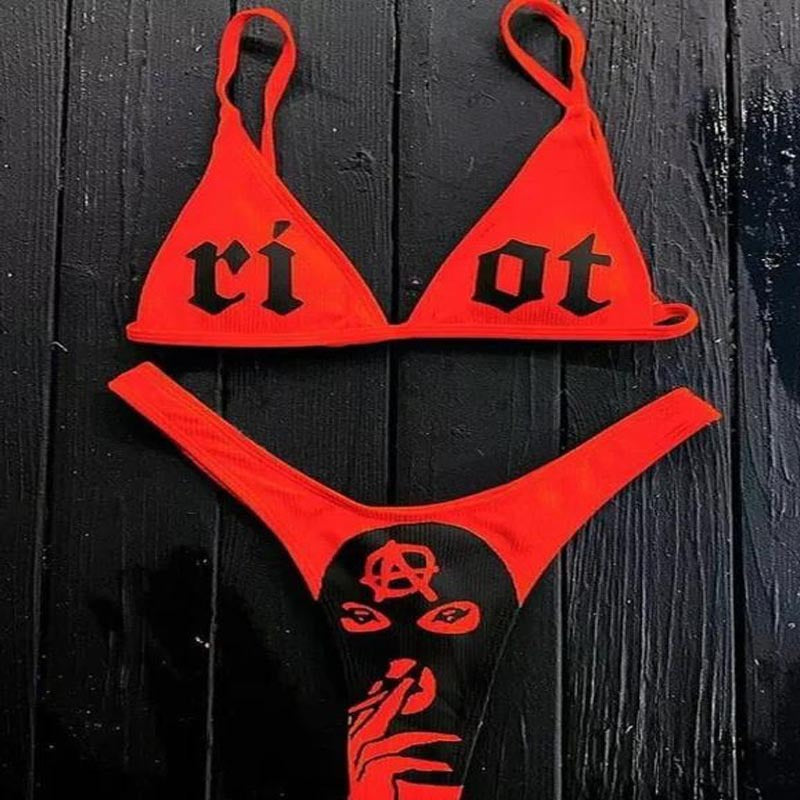 Damen Bikini-Set mit aufregendem Grafikdesign Echo Archiv