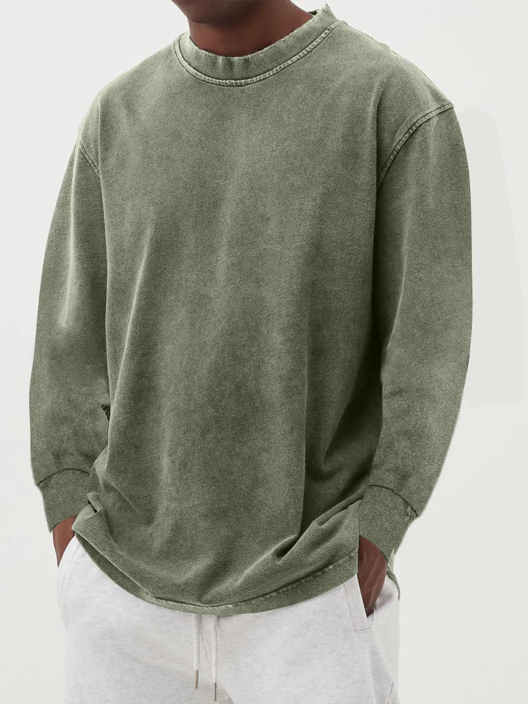 Herren lässiger Oversized Pullover aus angenehmem Baumwollmix Echoarchiv