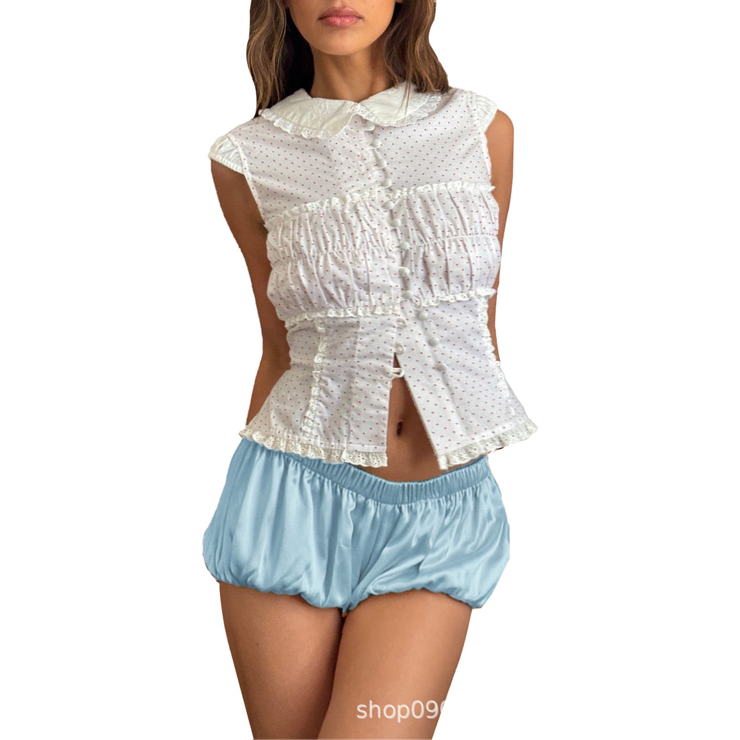 Damen Sportliche Luftige Shorts mit elastischem Bund Echo Archiv