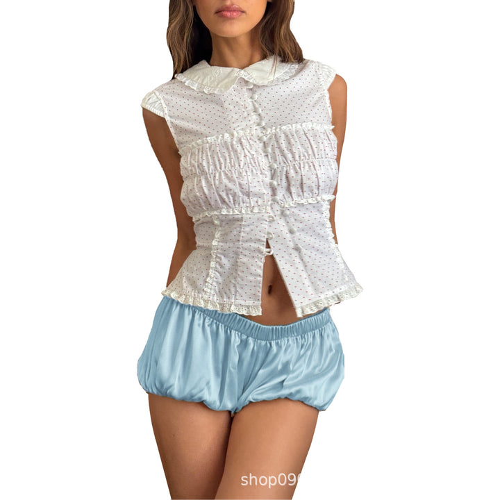 Damen Sportliche Luftige Shorts mit elastischem Bund Echo Archiv