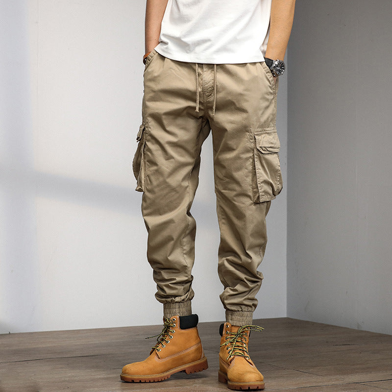 Herren Cargo-Hose mit elastischem Bund und multifunktionalen Taschen Echoarchiv 1758210500