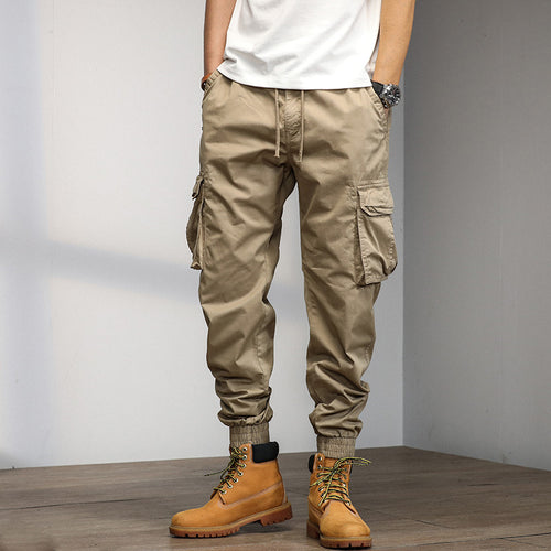 Herren Cargo-Hose mit elastischem Bund und multifunktionalen Taschen Echoarchiv 1758210500
