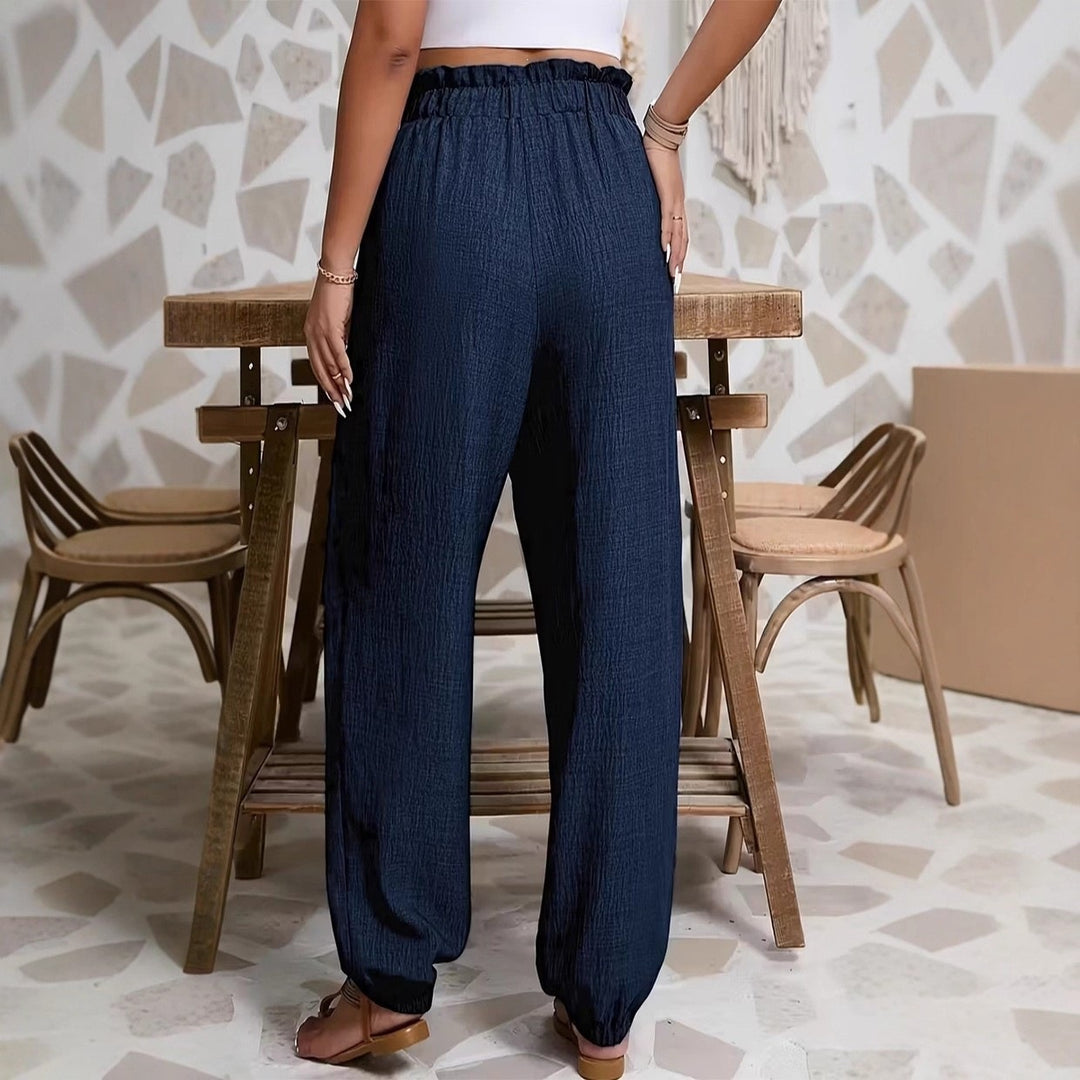 Damen weite Paperbag-Hose Echoarchiv