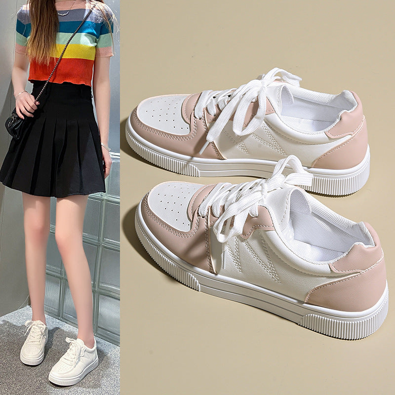 Damen Niedrige Plateausneaker mit gepolstertem Schaft und klassischer Schnürung – Névara