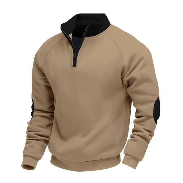 Herren Sportpullover mit hohem Kragen und praktischem Reißverschluss Echoarchiv