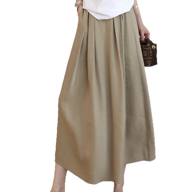 Damen Eleganter Midirock mit schmeichelndem Faltenwurf Echoarchiv